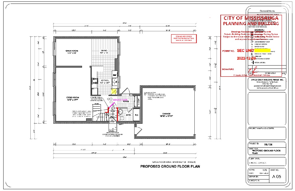 Mississauga Project Floor Plan